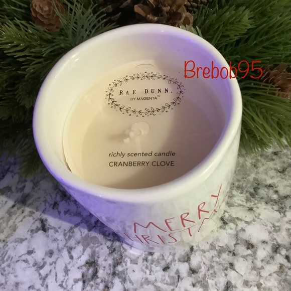 Rae Dunn MERRY CHRISTMAS Double Sided Candle - VHTF - Picture 5 of 5